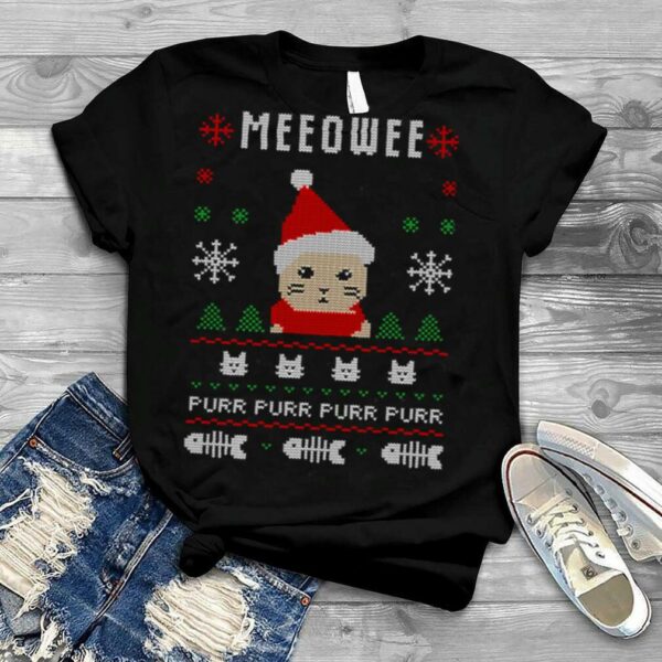 Meow Purr Purr Purr Purr Ugly Christmas shirt