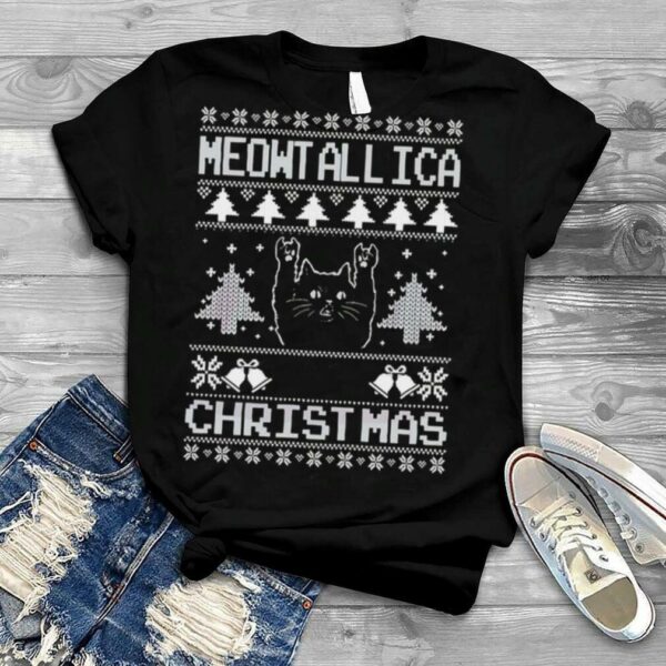 Meowtallica Xmas Ugly Christmas shirt