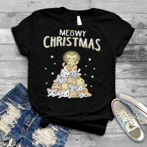 Meowy Merry Christmas Shirt