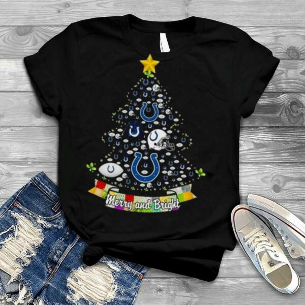 Merry And Bright Indianapolis Colts MLB Christmas Tree 2022 Shirt