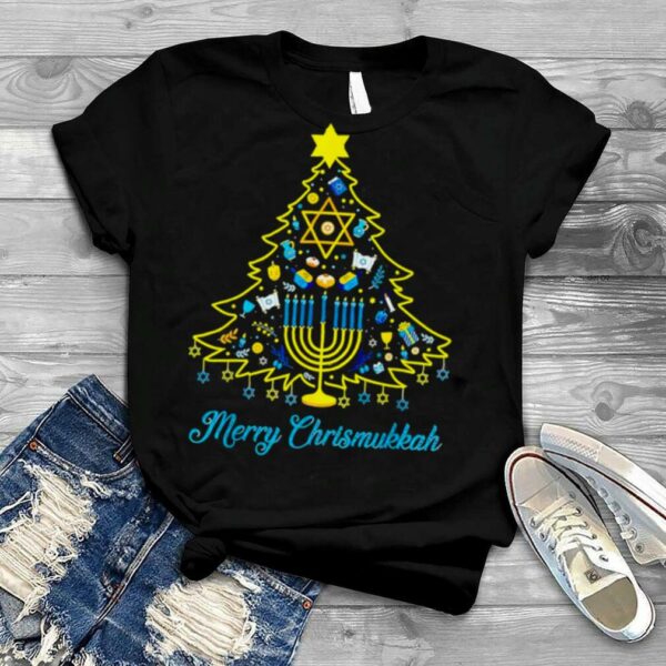 Merry Chrismukkah Christmas Tree Hanukkah Chanukah 2022 shirt