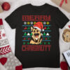 Merry Chrismutt German Shepherd Dog Christmas T Shirt