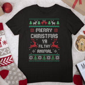 Merry Christmas Animal Filthy Ya T Shirt
