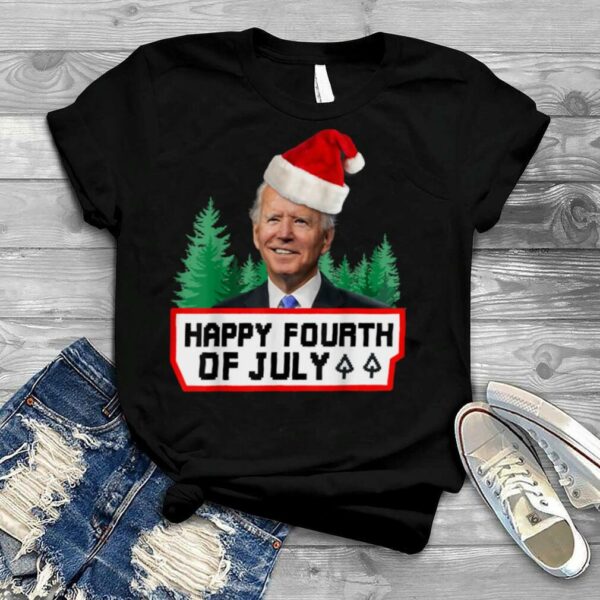 Merry Christmas, Funny Fourth Of July Biden, Sarcastic Tee T Shirt