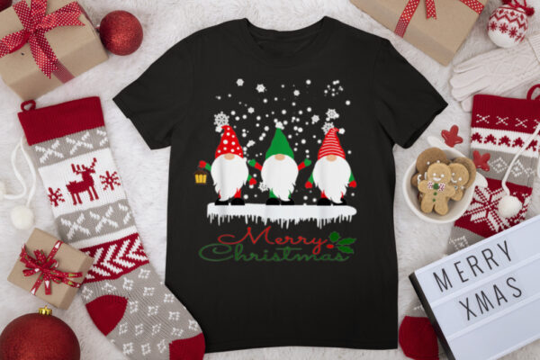 Merry Christmas Gnome Shirt Funny Family Xmas Kids Adults T Shirt
