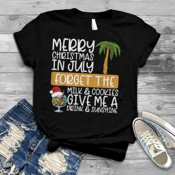 Merry Christmas In July Pool Party, Funny Sayings Graphic T Shirt