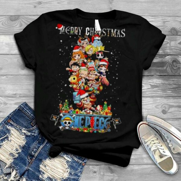 Merry Christmas One Piece Chibi Tree shirt