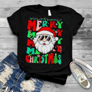 Merry Christmas Vibes Family Santa 2022 Groovy Squad Xmas T Shirt