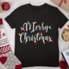 Merry Christmas With Chritsmas Lights Family Christmas Party T Shirt