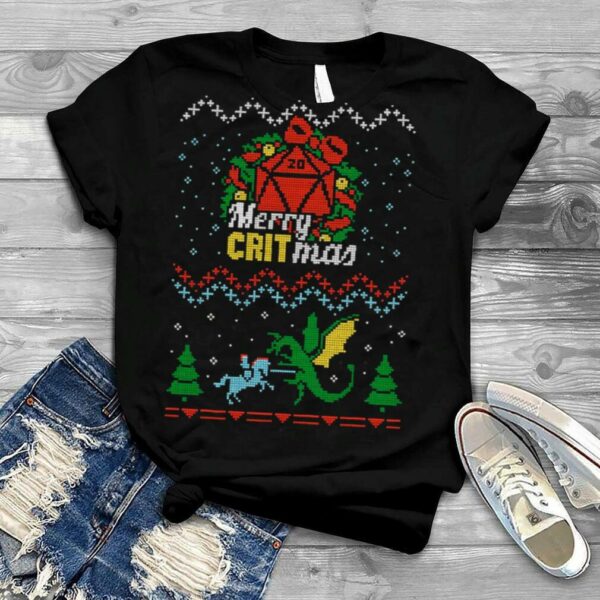 Merry Critmas Ugly Knitted Pattern Christmas shirt