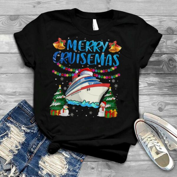 Merry Cruisemas 2022 Christmas Santa Reindeer Cruise Funny T Shirt