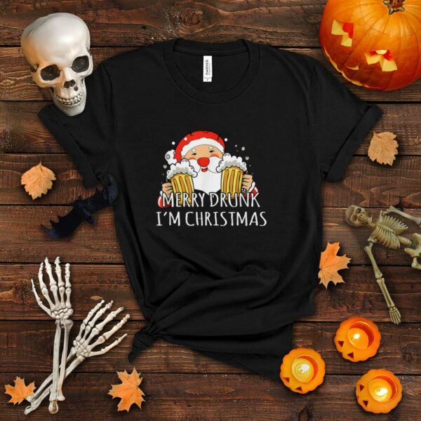 Merry Drunk I’m Christmas Santa Claus Beer Shirt T Shirt