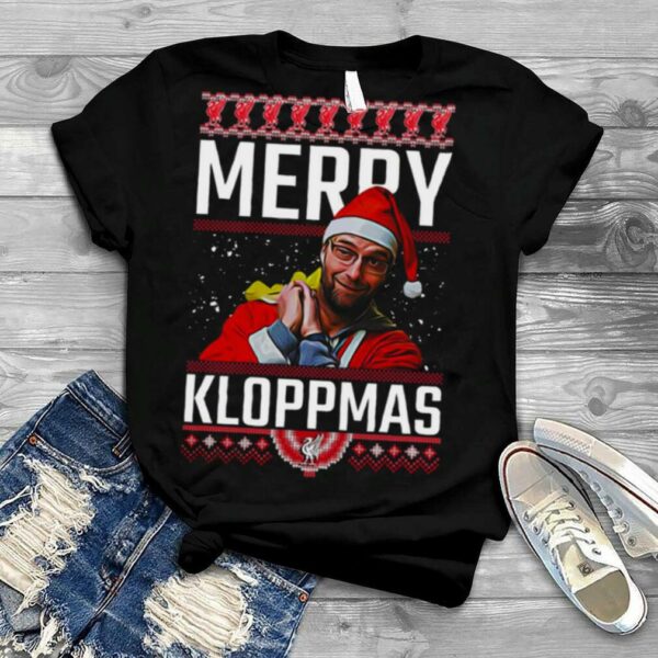 Merry Kloppmas Jurgen Klopp Lfc Christmas shirt