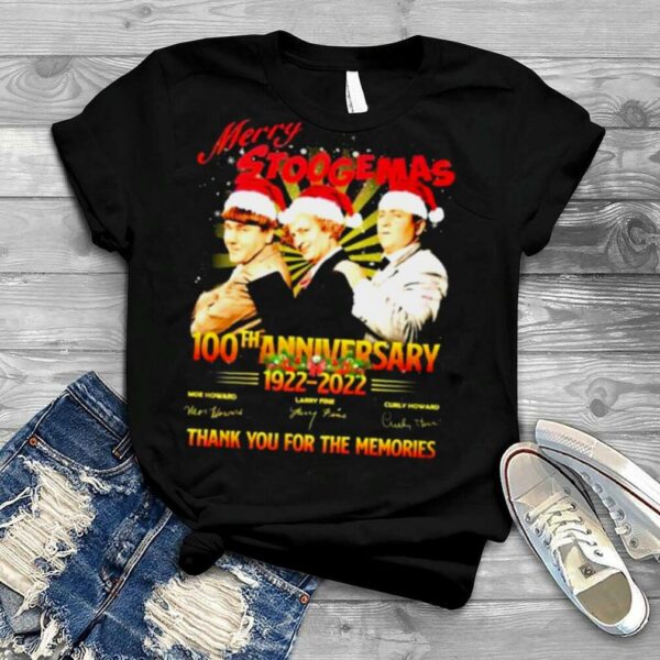 Merry Stoogemas 100th Anniversary 1922 – 2022 Thank You For The Memories Christmas Shirt