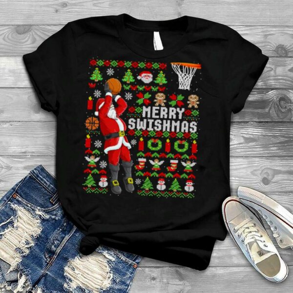 Merry Swishmas Ugly Knitted Pattern Christmas shirt