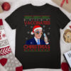Merry Vaccinated Christmas Funny Joe Biden Vaccine Knitted T Shirt