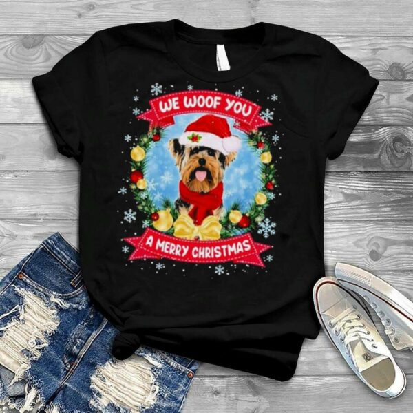 Merry Woofmas Yorkshire Terrier Dog Christmas Shirt