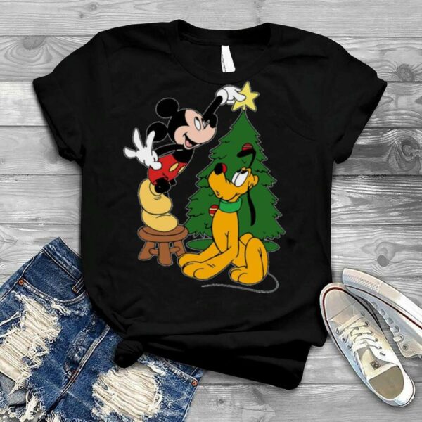 Mickey And Pluto Retro Characters Funny Vibes Snacks Christmas shirt