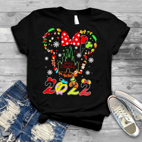 Mickey & Minnie mouse Disney Merry Christmas 2022 shirt