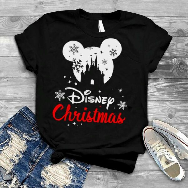 Mickey mouse Disney Snowman Merry Christmas shirt