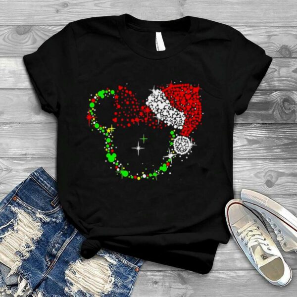 Minnie head with santa hat Christmas trip and holday Christmas 2022 t shirt