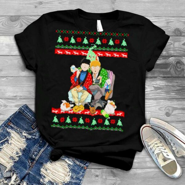 Mob Psycho 100 Christmas Shigeo And Arataka Christmas Anime shirt