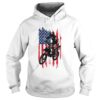 Motocross american flag independence day shirt