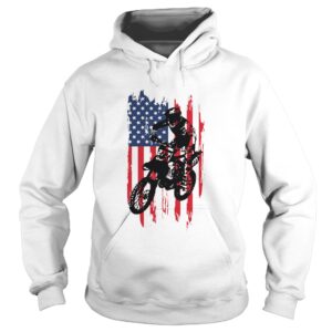 Motocross american flag independence day shirt