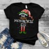 Motorcycle Elf Matching Family Group Christmas Party Pajama T shirt