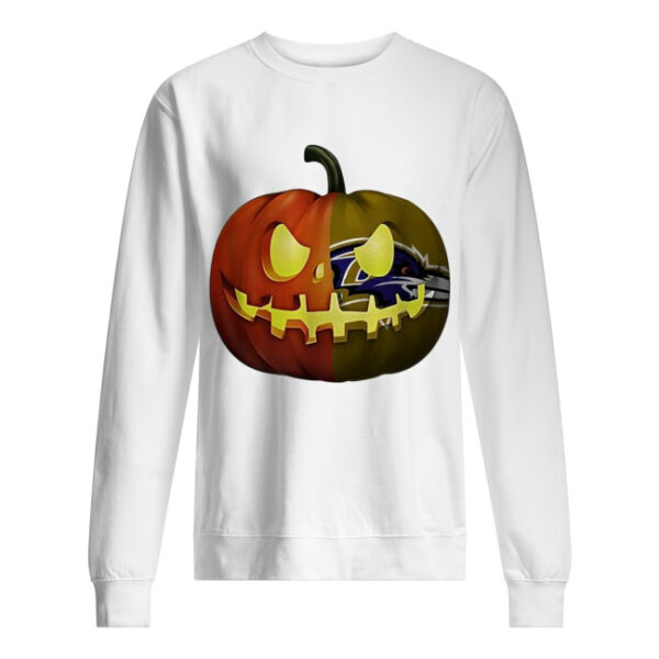 NFL Baltimore Ravens pumpkin Halloween shirt