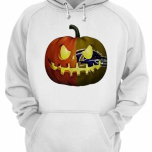 NFL Baltimore Ravens pumpkin Halloween shirt 3