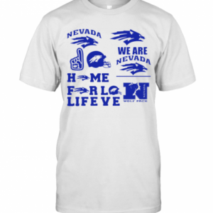 Nevada Wolf Pack Mens Basketball Home For Love Life T-Shirt