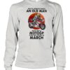 Never Underestimate An Old Man Who Loves Motogp And Was Born In March Blood Moon Shirt