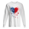 New England Patriots And Boston Red Sox Tiny Hearts Shape Shirt
