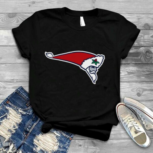 New England Patriots Design Flying Santa Logo Christmas shirt