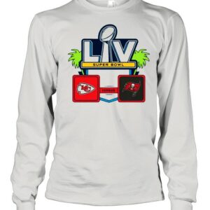 Nfl super bowl lv 55 kansas city chiefs vs tampa bay buccaneers 2021 shirt