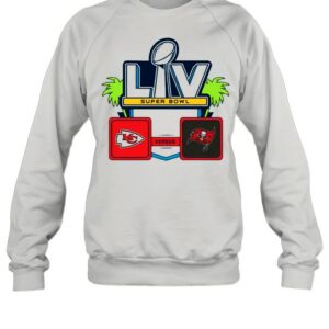 Nfl super bowl lv 55 kansas city chiefs vs tampa bay buccaneers 2021 shirt