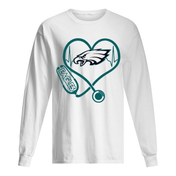 Nice Heartbeat Nurse Philadelphia Eagles Stethoscope shirt