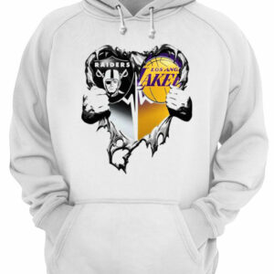 Nice Raiders And Los Angeles Laker Inside Heart shirt 2 Nice Raiders And Los Angeles Laker Inside Heart shirt 3