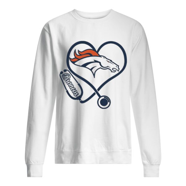 Nurse Denver Broncos heart shirt