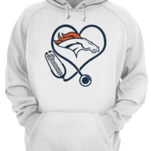 Nurse Denver Broncos heart shirt 3
