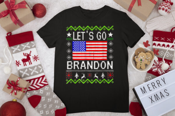 Official Let’s Go Brandon Ugly Christmas Impeach Biden T Shirt