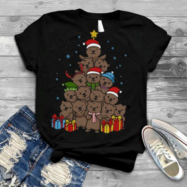 Otter Christmas Tree Funny Christmas shirt