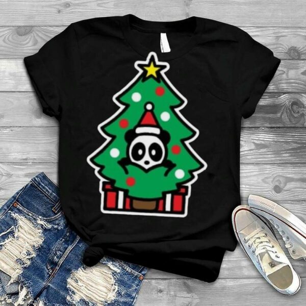 Panda Christmas tree bambu brand present gift stocking shirt