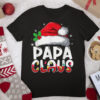 Papa Claus Matching Family Pajamas Funny Christmas Party T Shirt