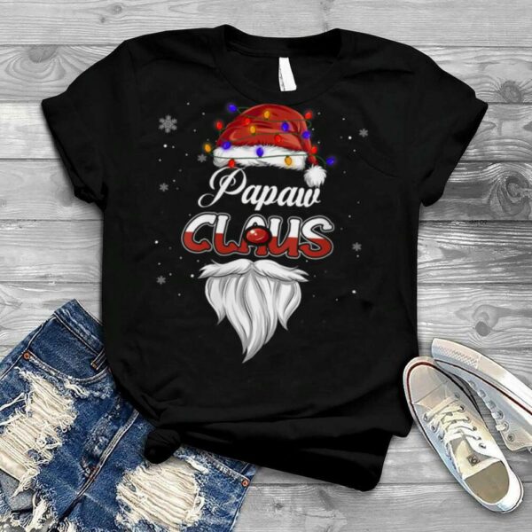 Papaw claus hat lights Christmas pajama family matching xmas shirt