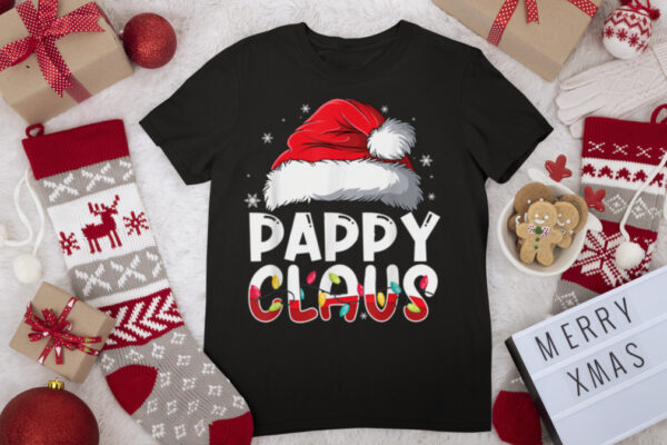 Pappy Claus Matching Family Pajamas Funny Christmas Party T Shirt