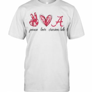 Peace Love Alabama Crimson Tide T-Shirt