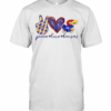 Peace Love Kansas Jayhawks T-Shirt