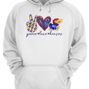 Peace love kansas jayhawks shirt 3